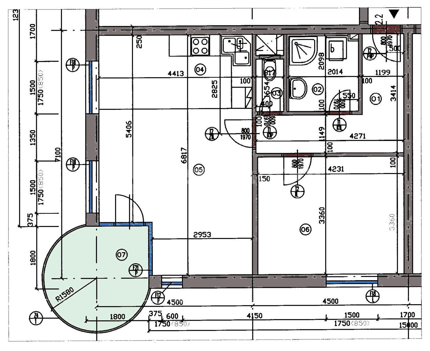 1 bedroom with open-plan kitchen flat to rent, 57 m², Kateřinské náměstí, Prague, Prague