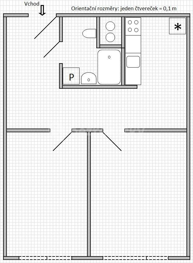 2 bedroom flat to rent, 45 m², Kardašovská, Prague, Prague