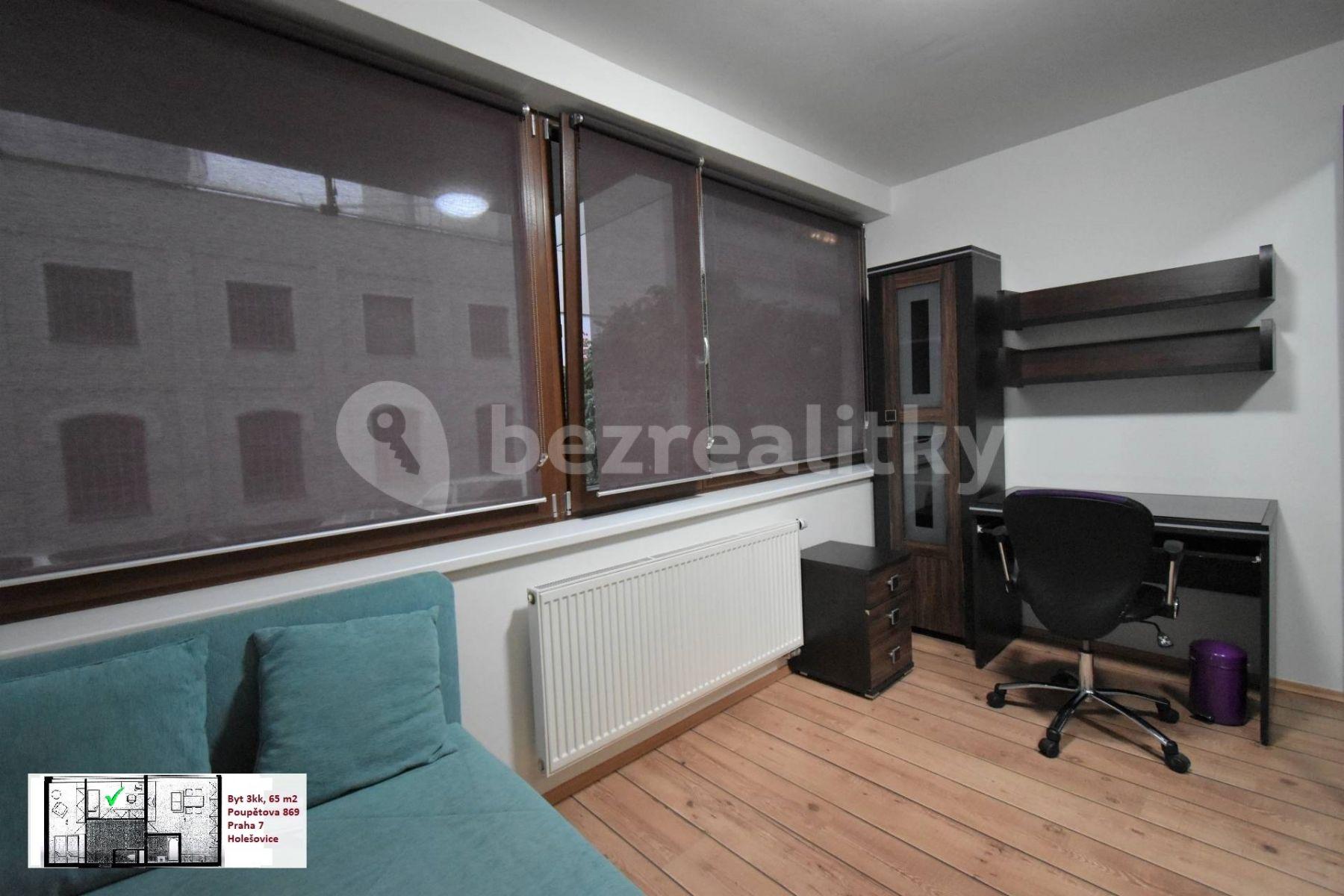 2 bedroom with open-plan kitchen flat to rent, 65 m², Poupětova, Prague, Prague