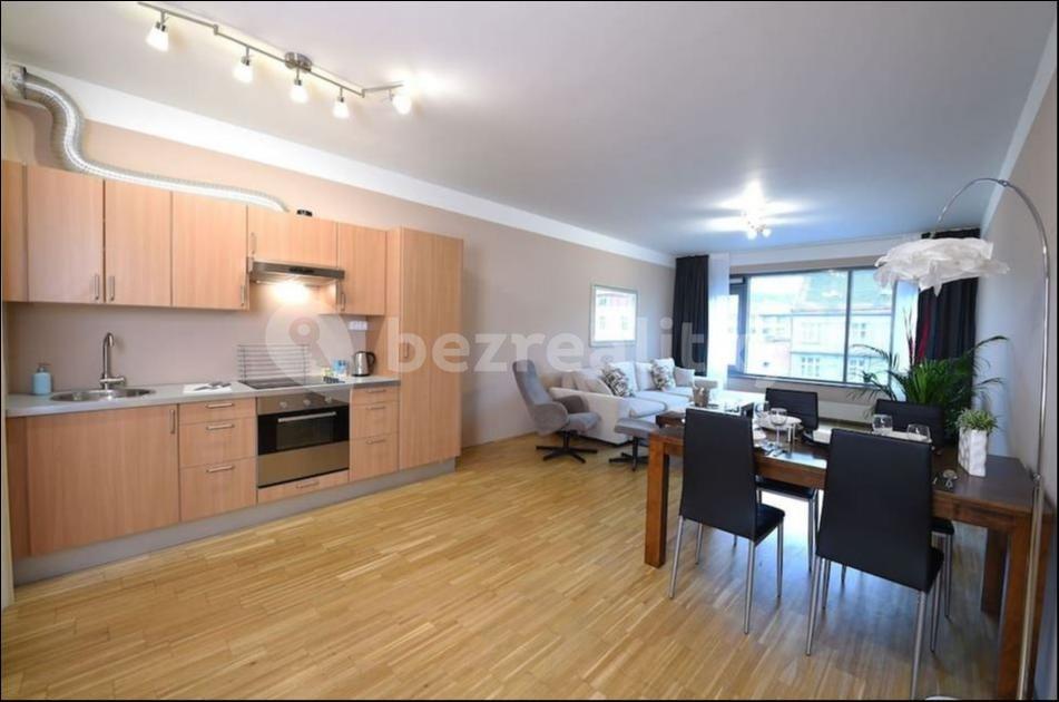 1 bedroom with open-plan kitchen flat to rent, 77 m², Rohanské nábřeží, Prague, Prague