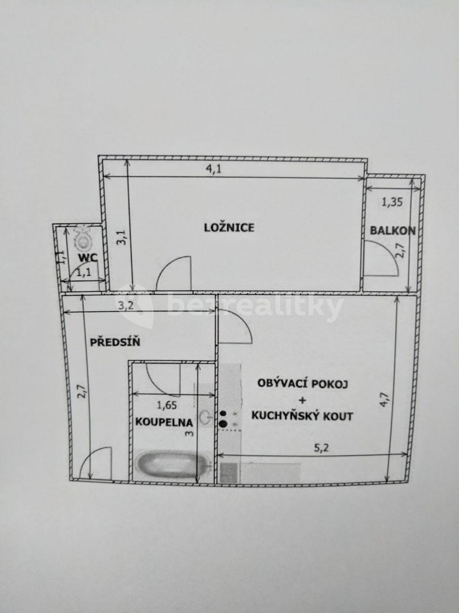 1 bedroom with open-plan kitchen flat to rent, 53 m², Trýbova, Brno, Jihomoravský Region