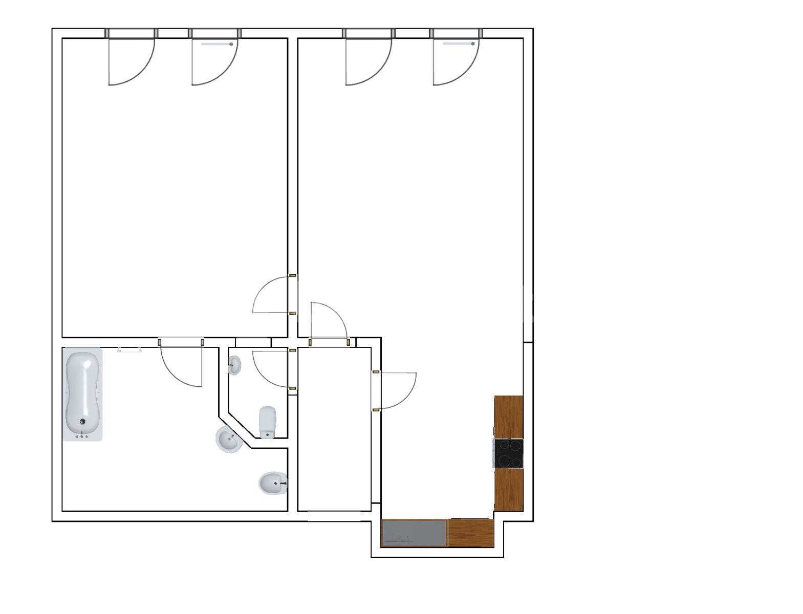 1 bedroom with open-plan kitchen flat to rent, 80 m², Musílkova, Prague, Prague