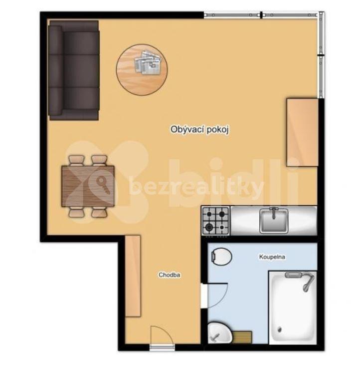 Studio flat to rent, 30 m², Braunerova, Prague, Prague