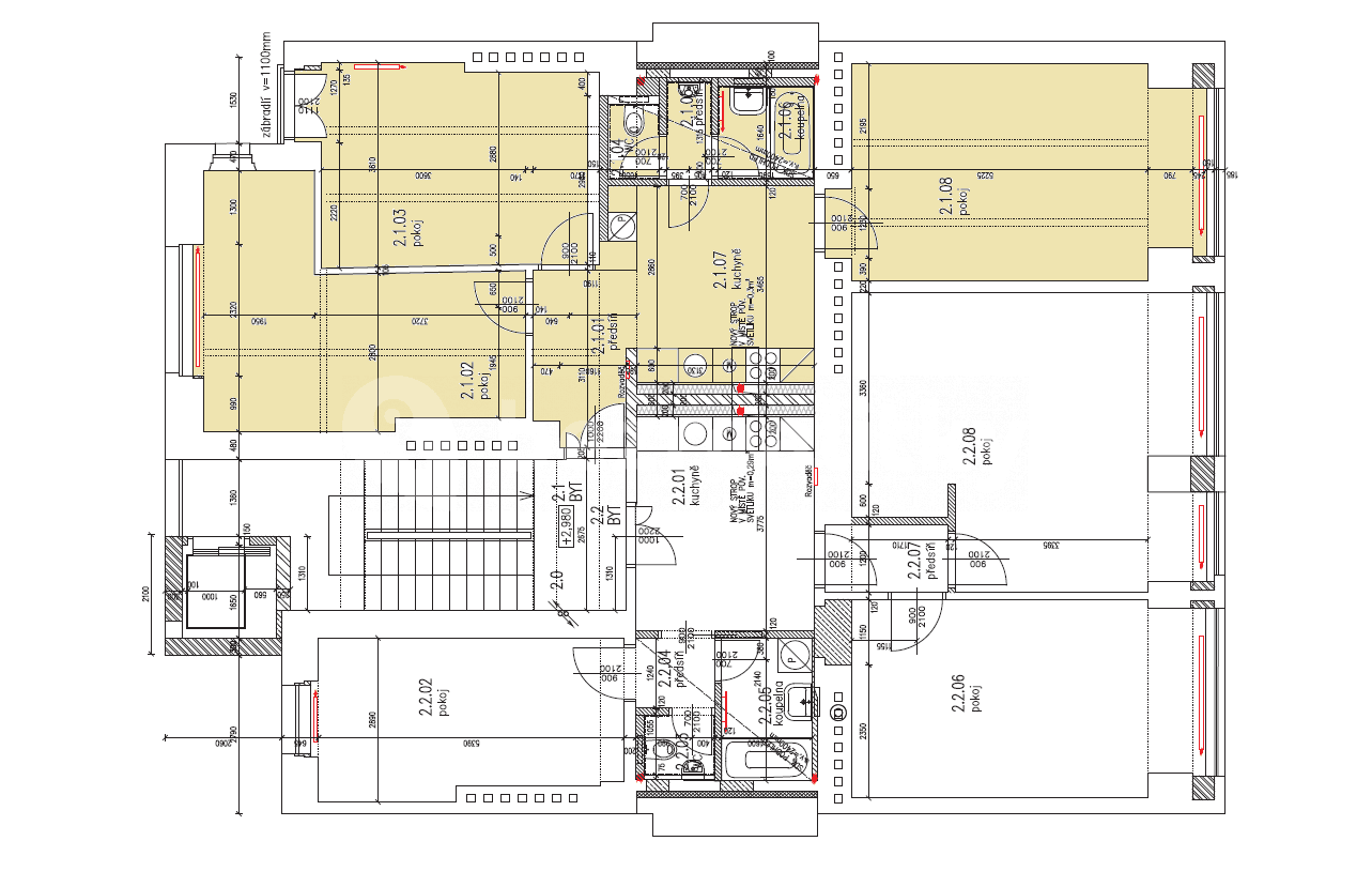 3 bedroom flat to rent, 83 m², Na Hutích, Prague, Prague