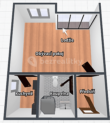 1 bedroom flat to rent, 35 m², Třída Míru, Beroun, Středočeský Region