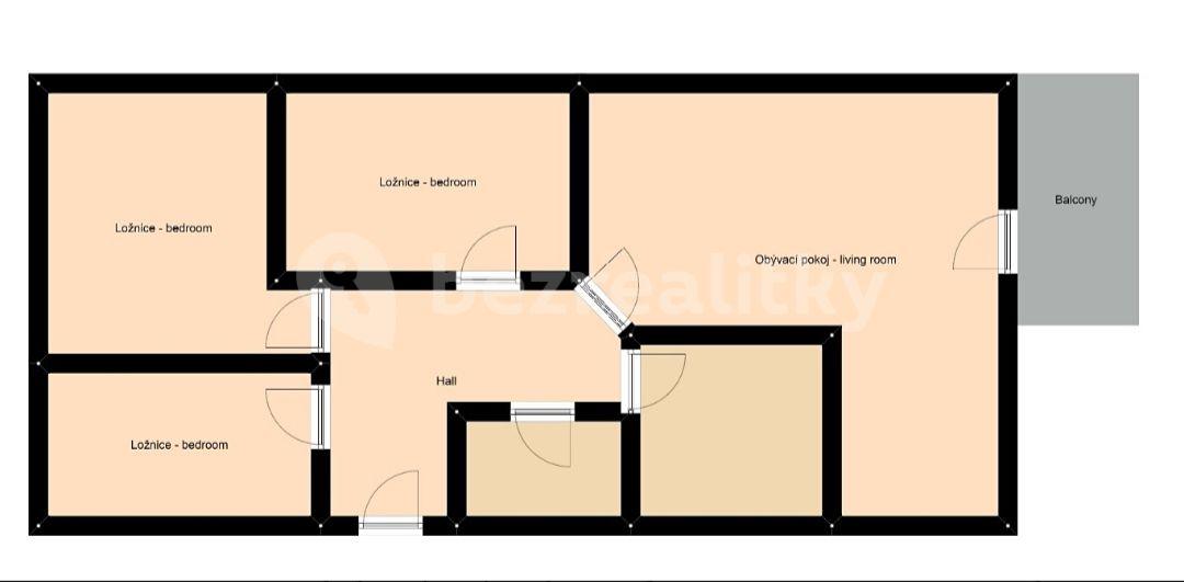 3 bedroom with open-plan kitchen flat to rent, 85 m², Sicherova, Prague, Prague