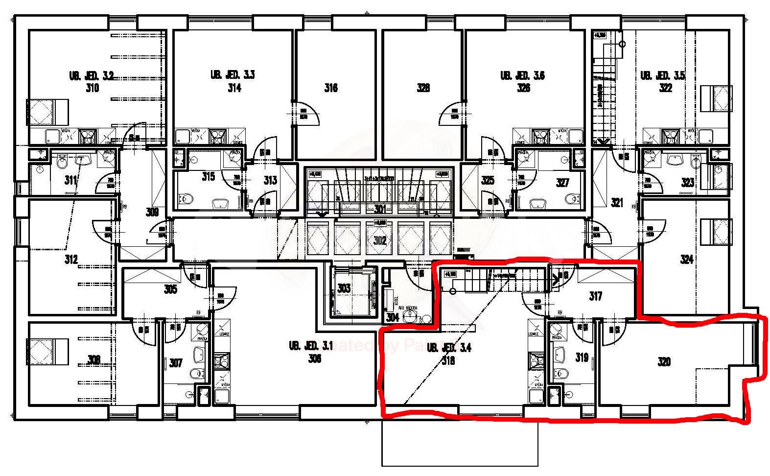 2 bedroom with open-plan kitchen flat to rent, 68 m², Krátká, Doksy, Středočeský Region