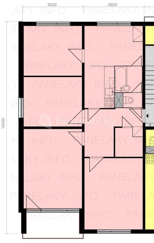 4 bedroom flat for sale, 84 m², V Podhájí, Ústí nad Labem, Ústecký Region