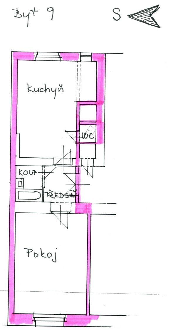 1 bedroom with open-plan kitchen flat to rent, 48 m², Šumavská, Prague, Prague