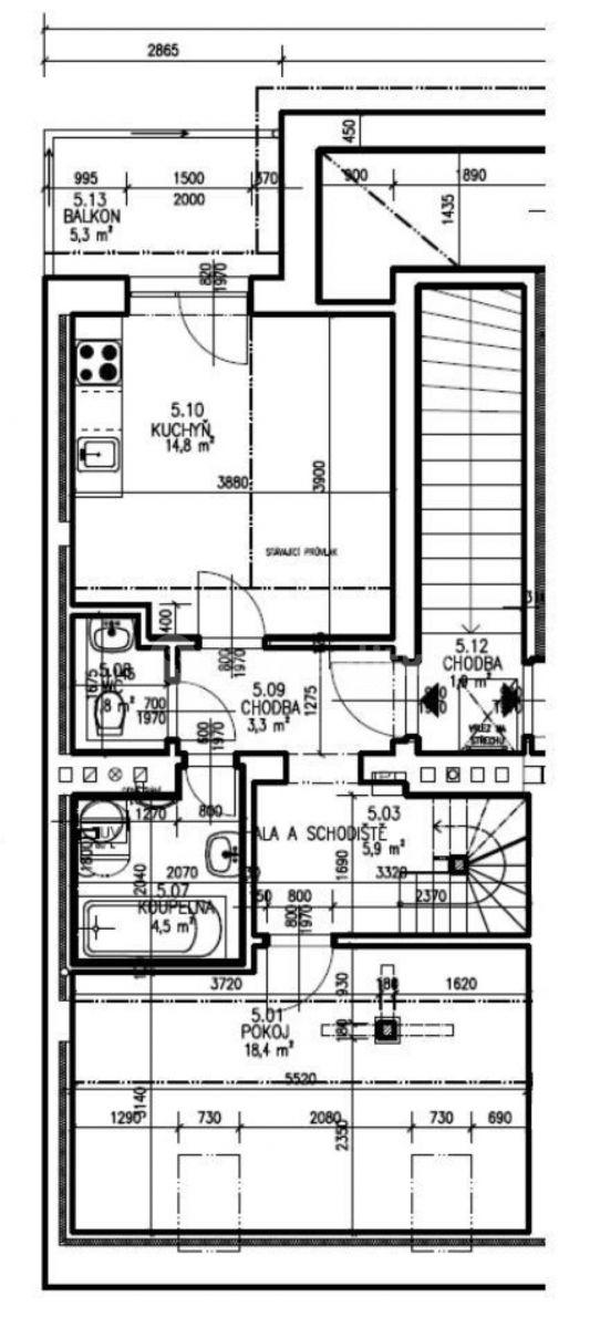 1 bedroom flat to rent, 64 m², Štítného, Prague, Prague