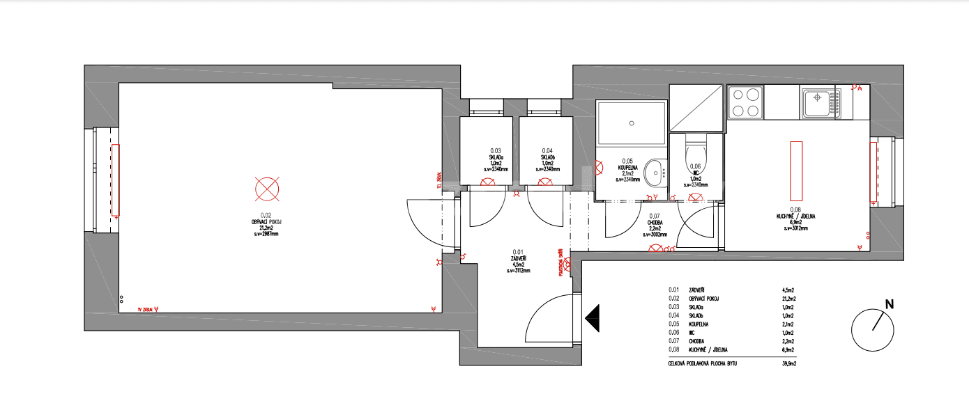 1 bedroom flat for sale, 40 m², Foersterova, Karlovy Vary, Karlovarský Region