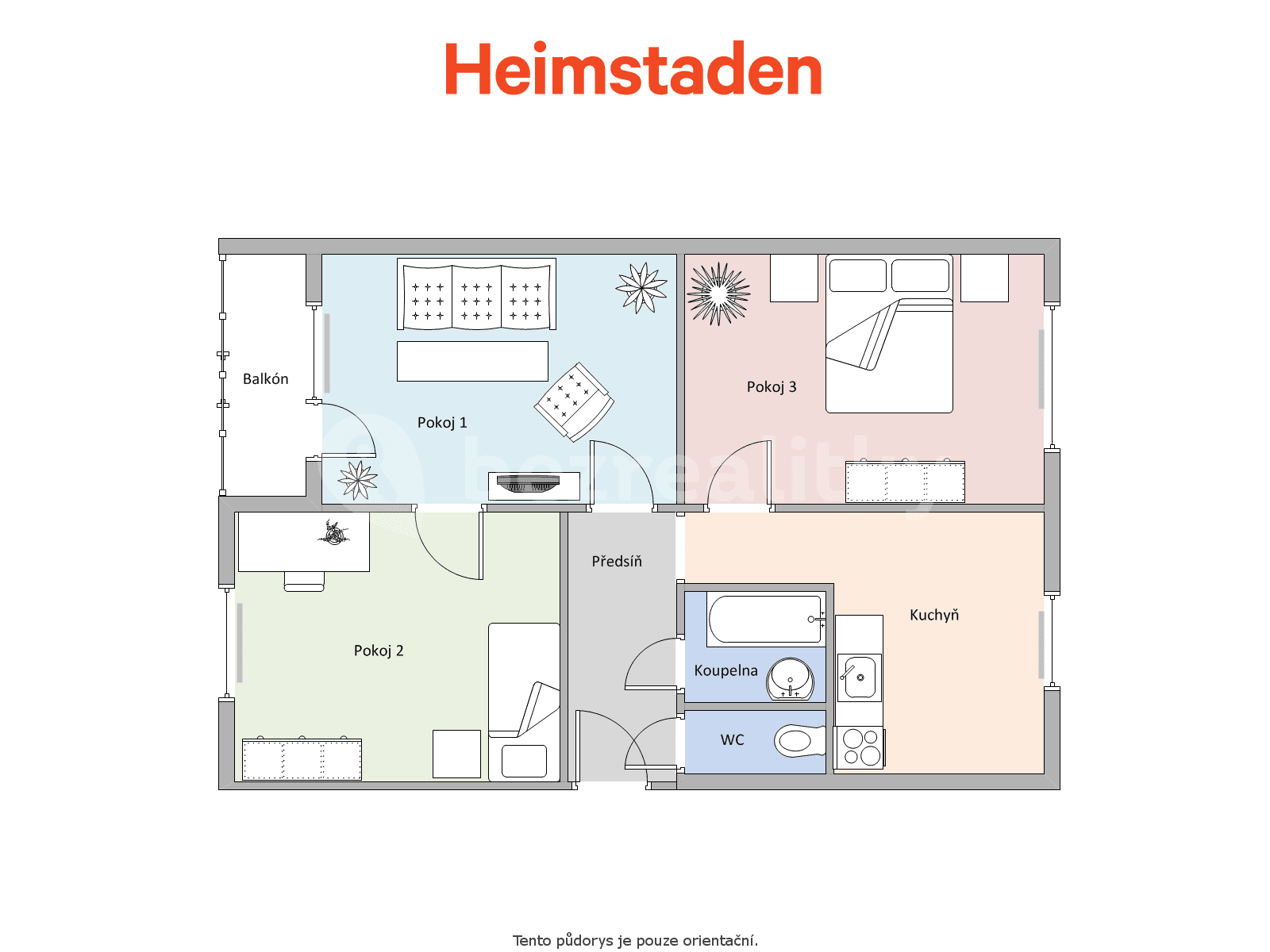 3 bedroom flat to rent, 72 m², Cihelní, Karviná, Moravskoslezský Region