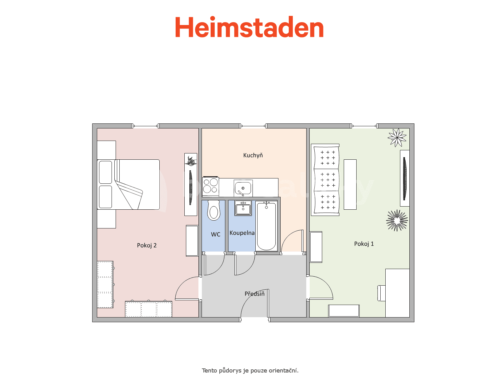 2 bedroom flat to rent, 48 m², Závodní, Karviná, Moravskoslezský Region