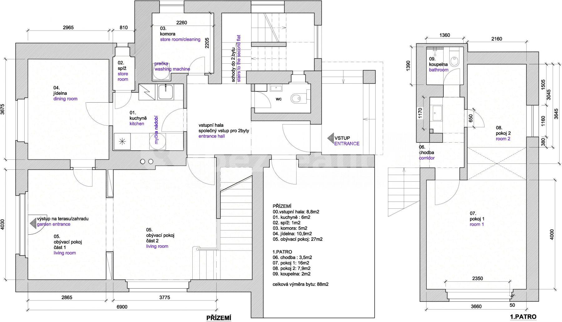 4 bedroom flat to rent, 88 m², Severozápadní Ⅴ, Prague, Prague