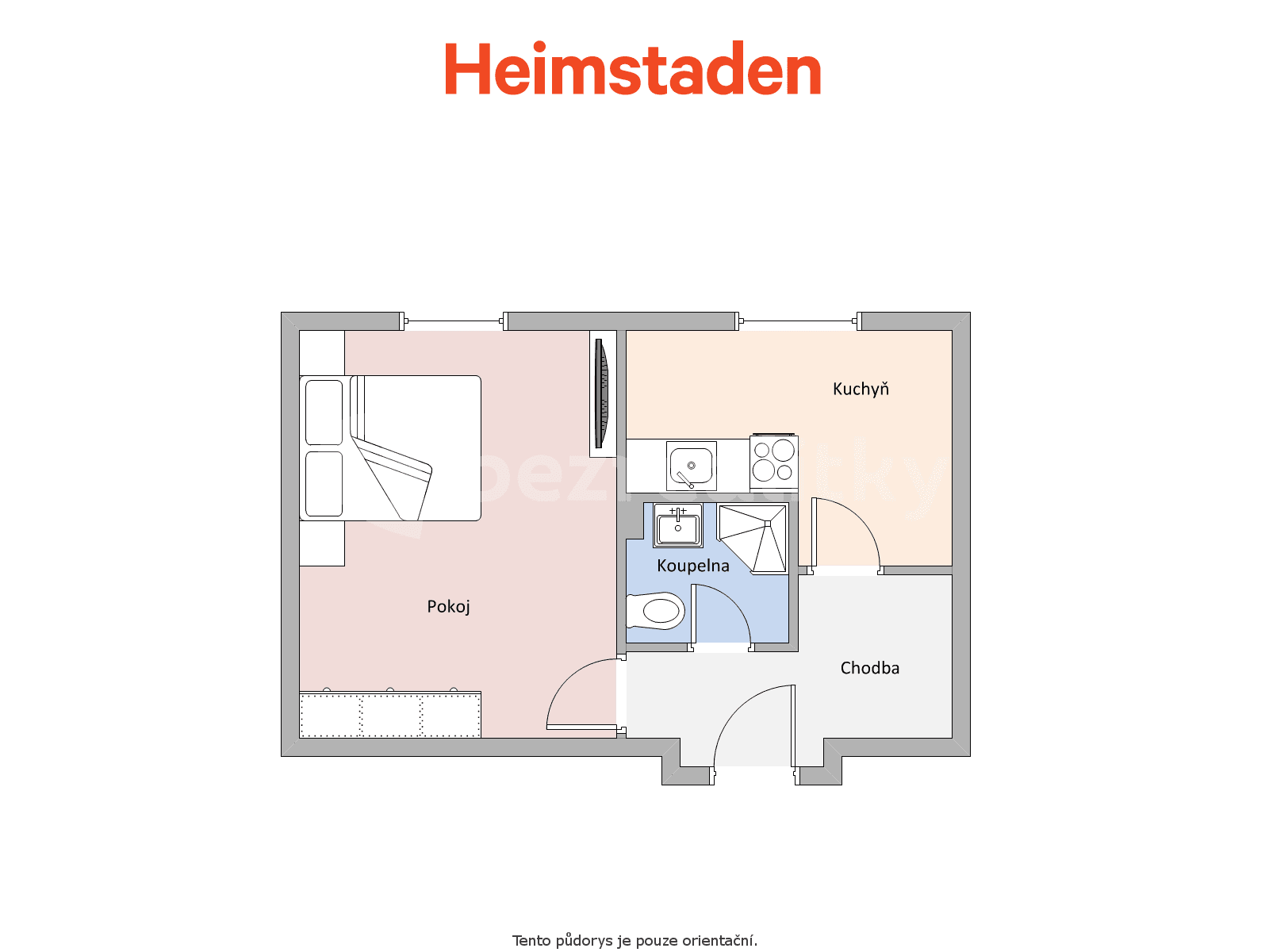 1 bedroom flat to rent, 34 m², U Topolů, Havířov, Moravskoslezský Region