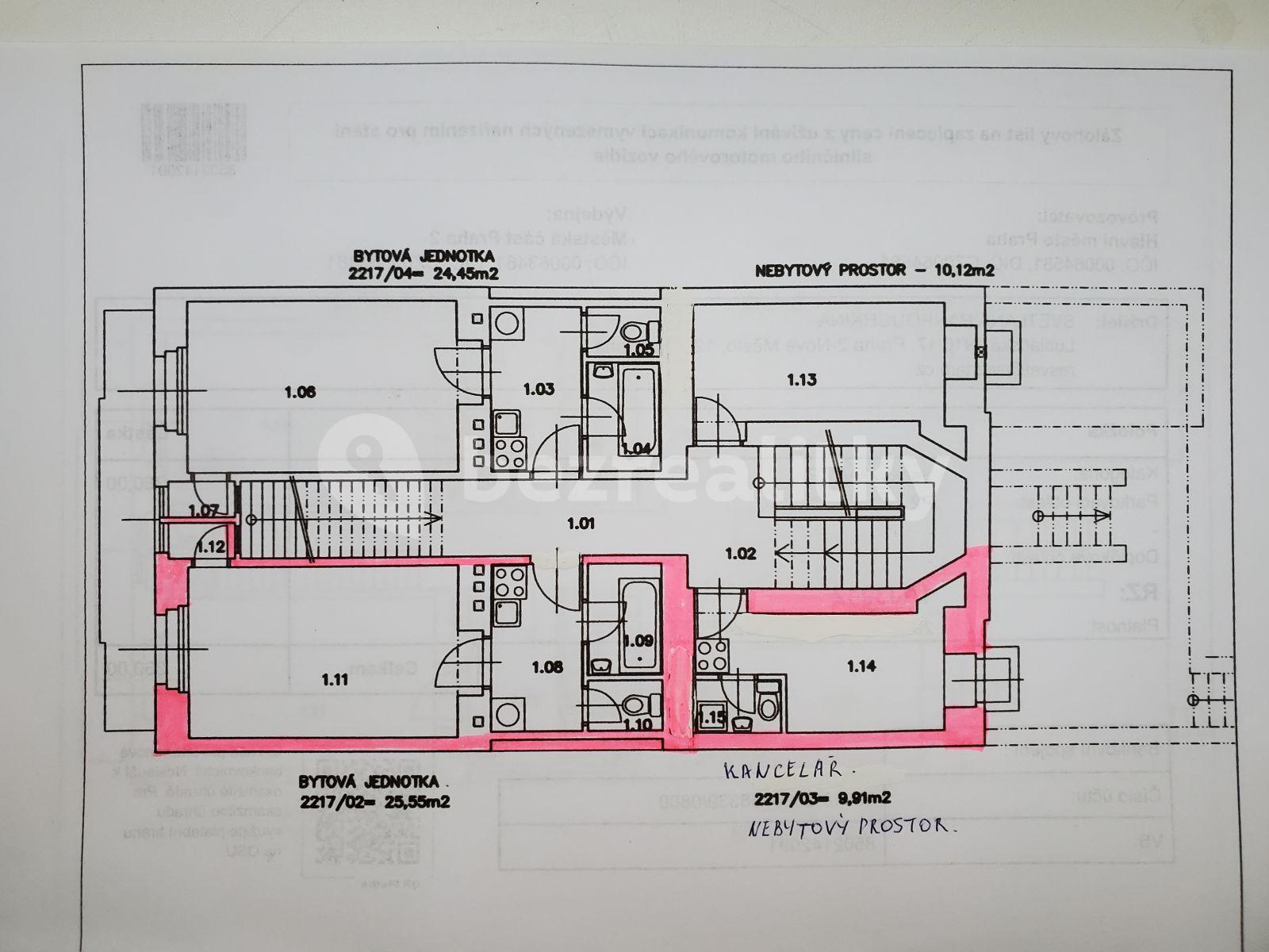 Studio flat for sale, 36 m², Holečkova, Prague, Prague