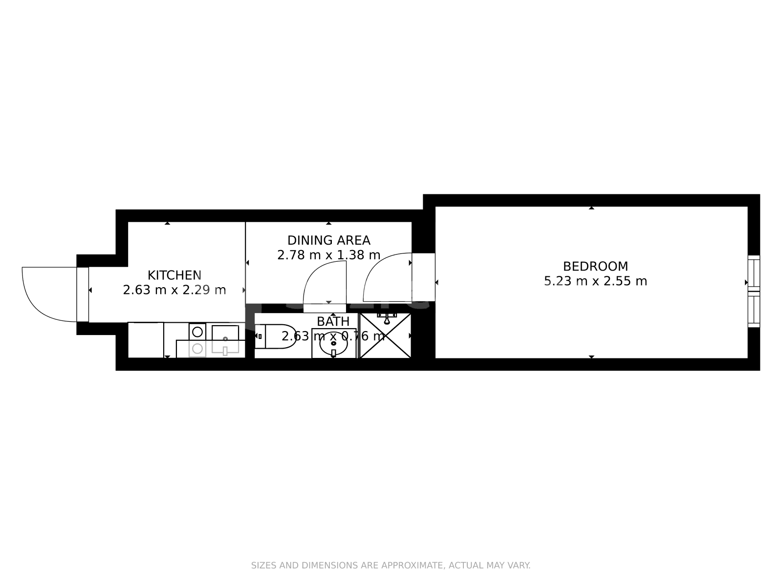 1 bedroom flat to rent, 25 m², Václavská, Brno, Jihomoravský Region