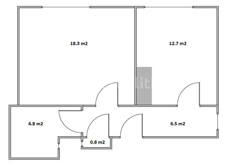 1 bedroom with open-plan kitchen flat to rent, 43 m², M. J. Lermontova, Prague, Prague