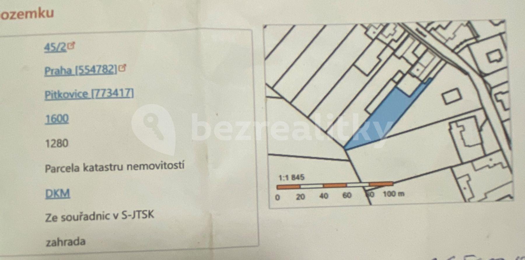 plot for sale, 1,393 m², Žampiónová, Prague, Prague