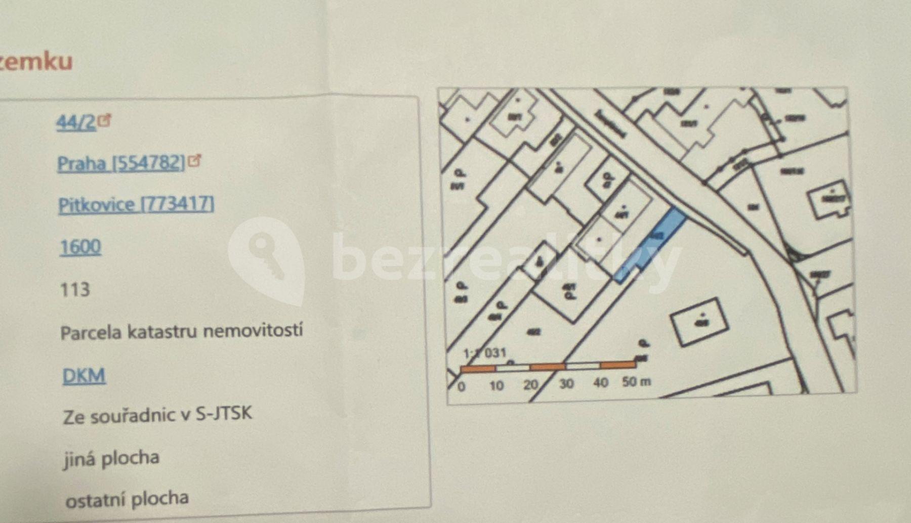 plot for sale, 1,393 m², Žampiónová, Prague, Prague