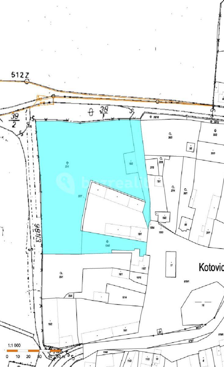 plot for sale, 8,277 m², Kotovice, Plzeňský Region