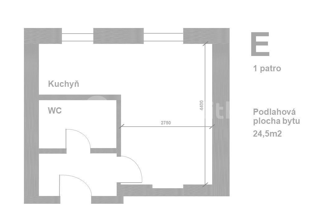 Studio flat to rent, 25 m², Mírové nám., Písek, Jihočeský Region