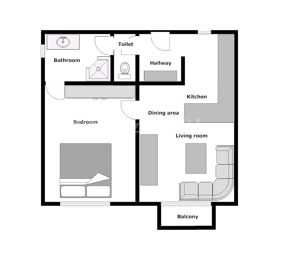 2 bedroom flat to rent, 45 m², Sportovní, Prague, Prague