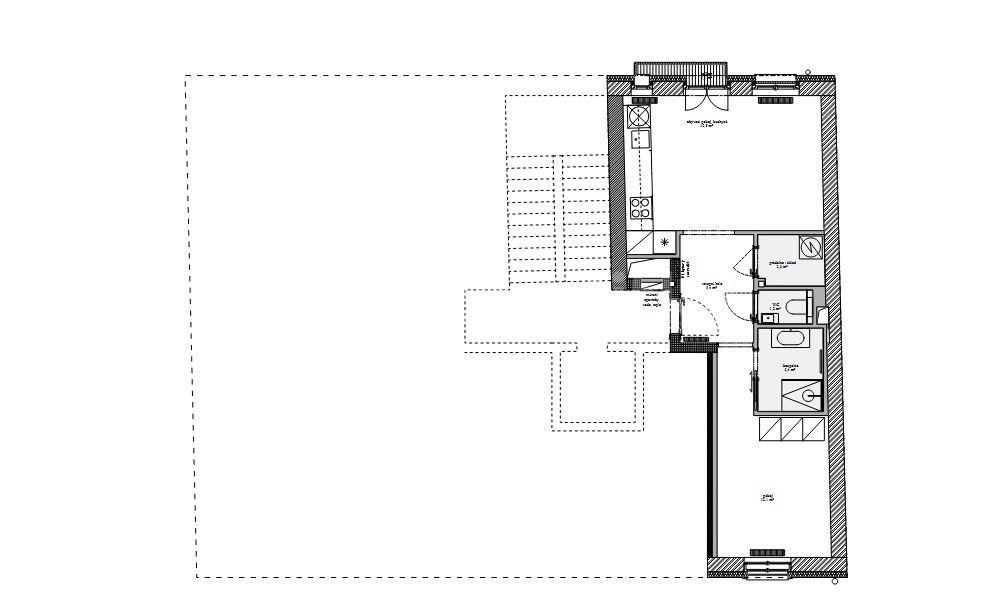 1 bedroom with open-plan kitchen flat to rent, 47 m², Bořivojova, Prague, Prague