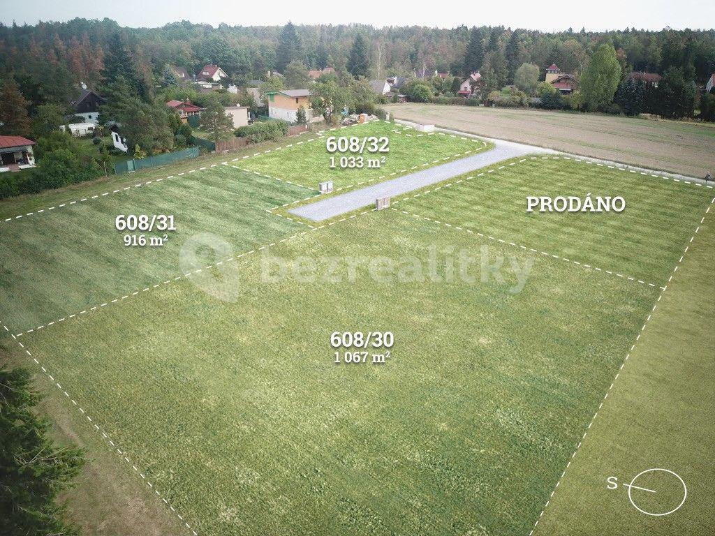 plot for sale, 1,067 m², Dobříš, Středočeský Region