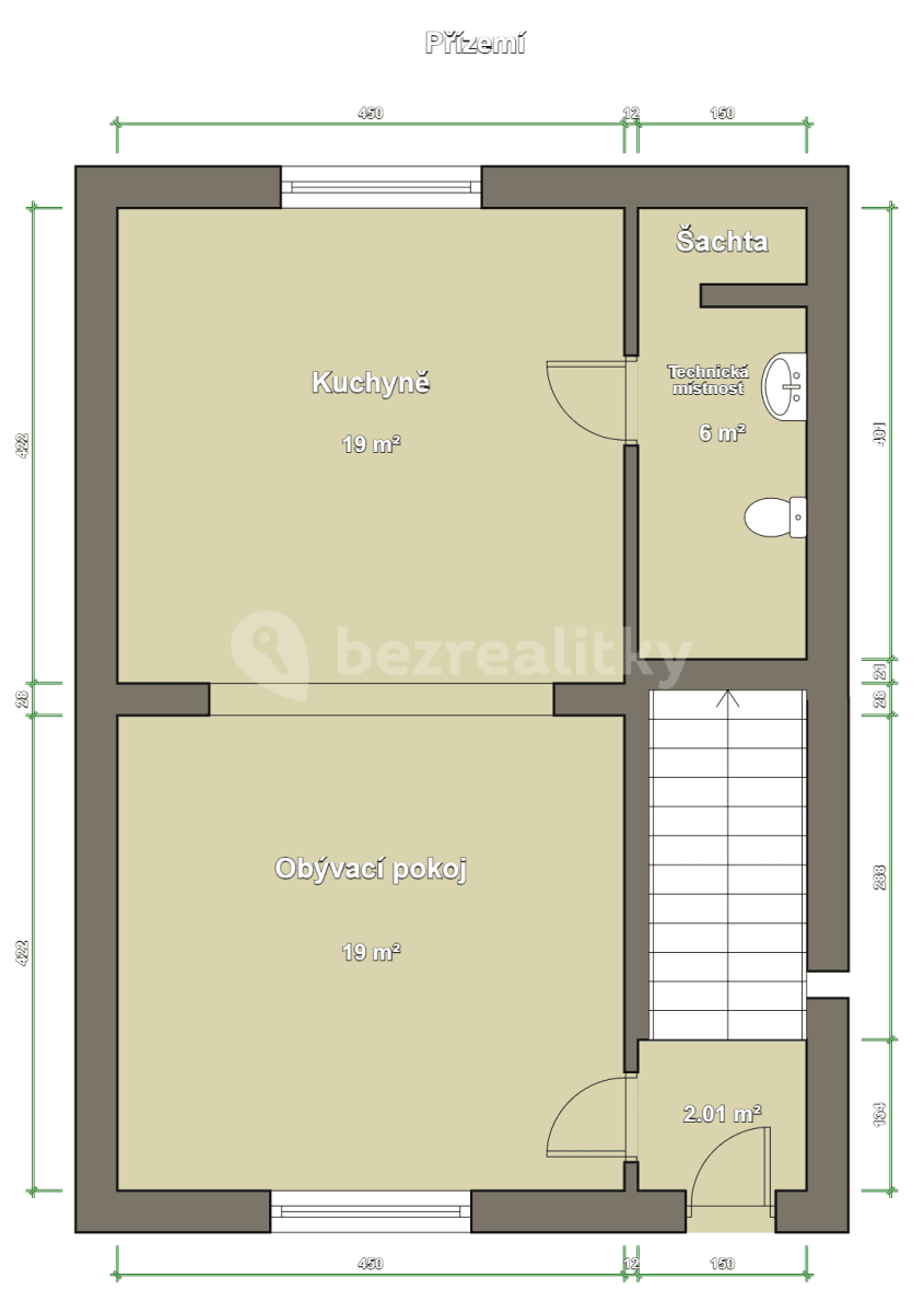 3 bedroom flat to rent, 90 m², Tismice, Středočeský Region