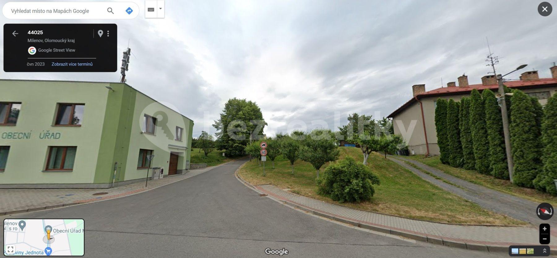 plot for sale, 1,015 m², Milenov, Olomoucký Region