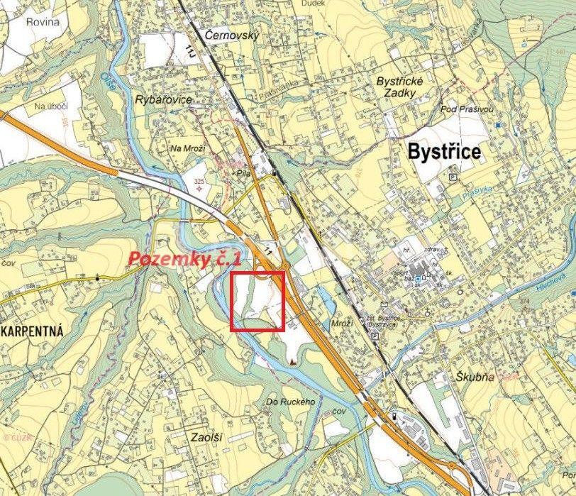 plot for sale, 17,102 m², Bystřice, Moravskoslezský Region