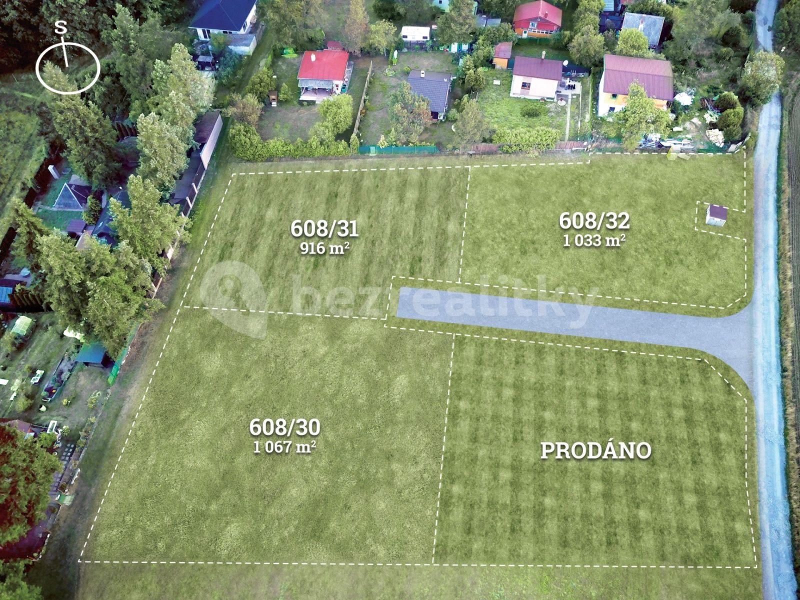 plot for sale, 916 m², Dobříš, Středočeský Region