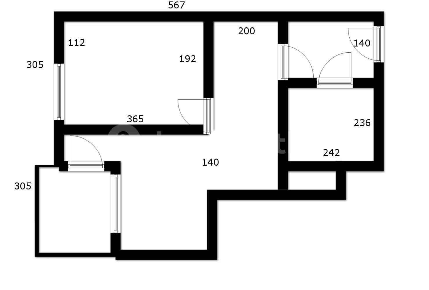 2 bedroom flat to rent, 42 m², Jégého, Ružinov, Bratislavský Region