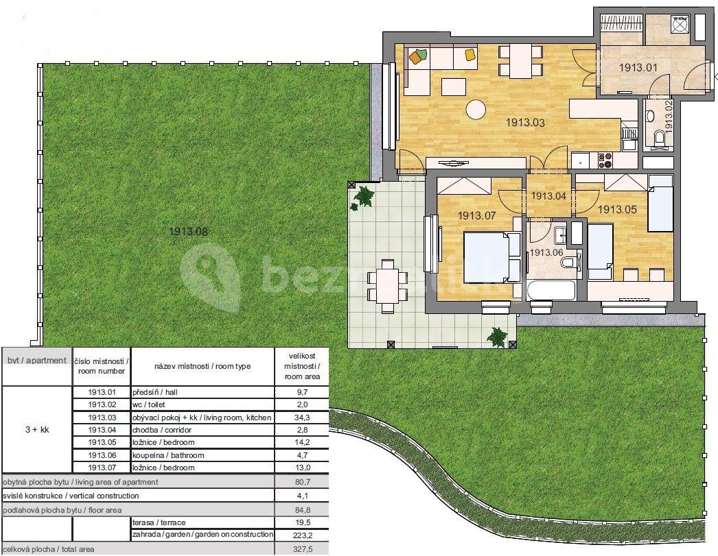 2 bedroom with open-plan kitchen flat for sale, 84 m², U Traktorky, Prague, Prague