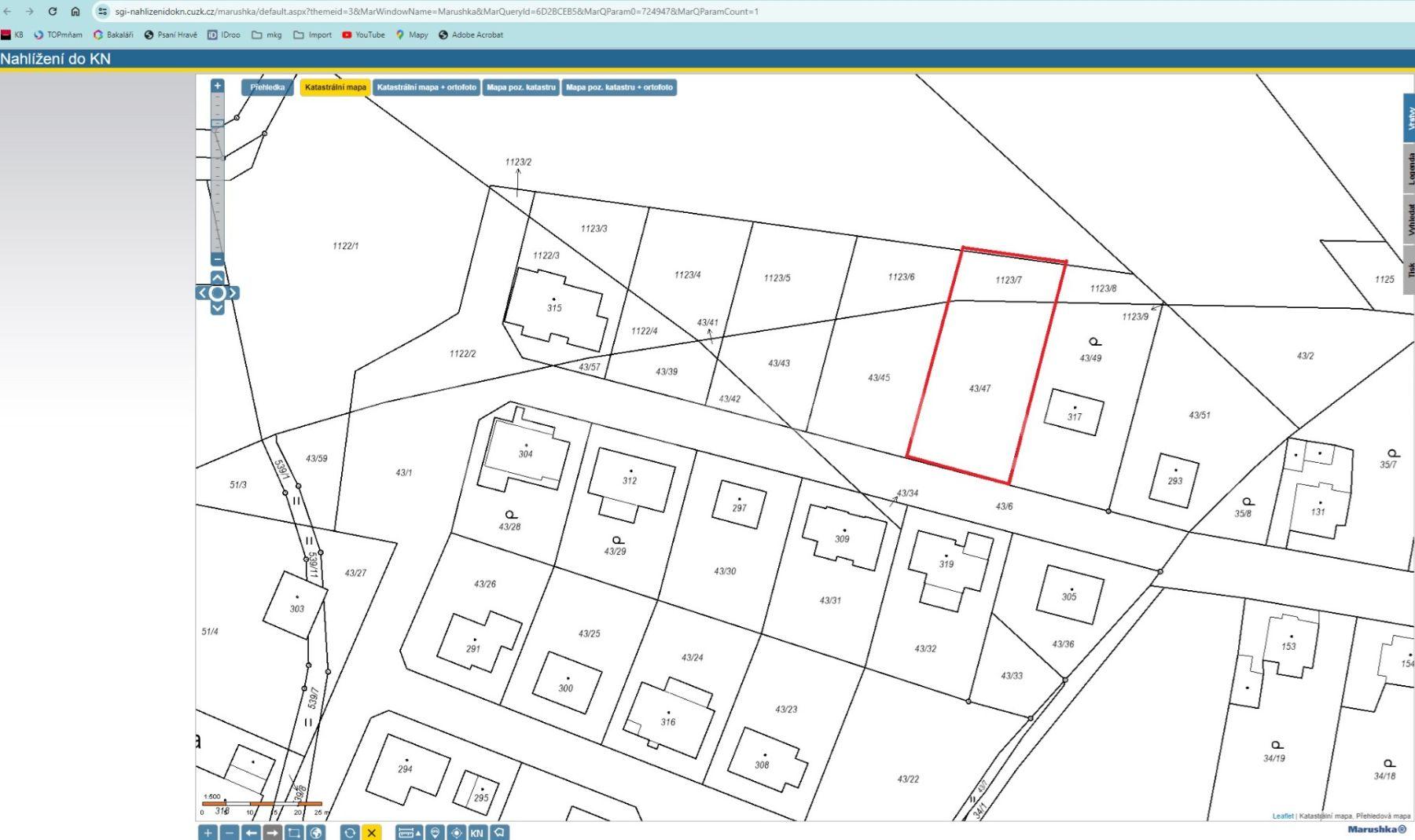 plot for sale, 1,123 m², Opatovice nad Labem, Pardubický Region