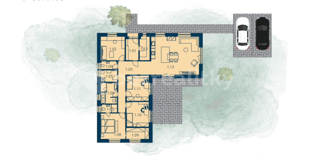 house for sale, 149 m², Tuřany, Středočeský Region