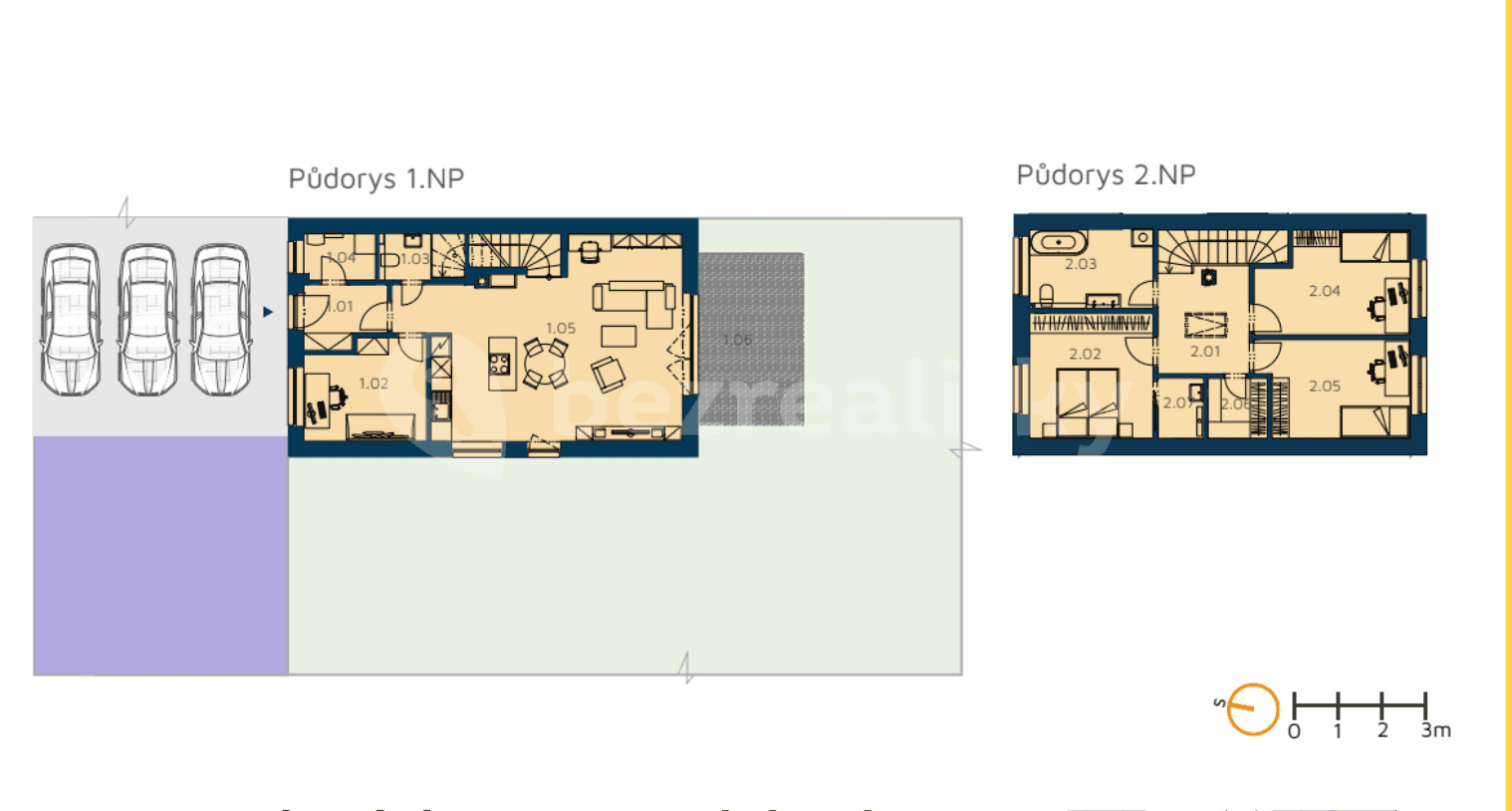 house for sale, 131 m², Tuřany, Středočeský Region