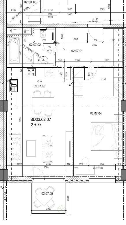 1 bedroom with open-plan kitchen flat for sale, 70 m², Nepilova, Beroun, Středočeský Region
