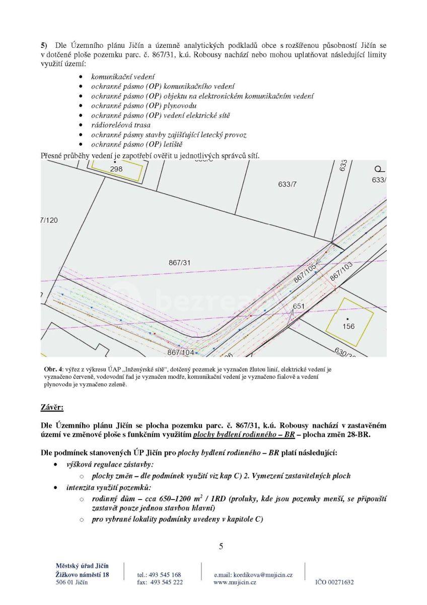 plot for sale, 710 m², Jičín, Královéhradecký Region