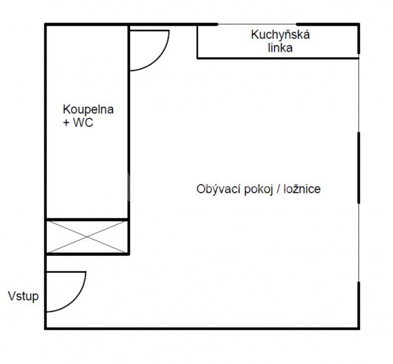 Studio flat to rent, 20 m², Lesní, Mariánské Lázně, Karlovarský Region