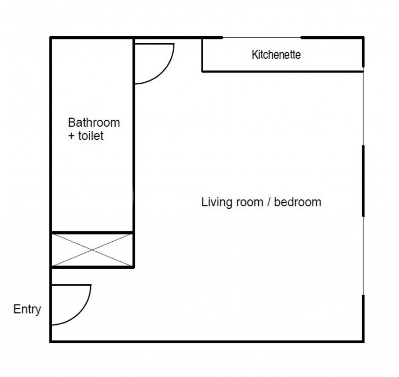 Studio flat to rent, 20 m², Lesní, Mariánské Lázně, Karlovarský Region