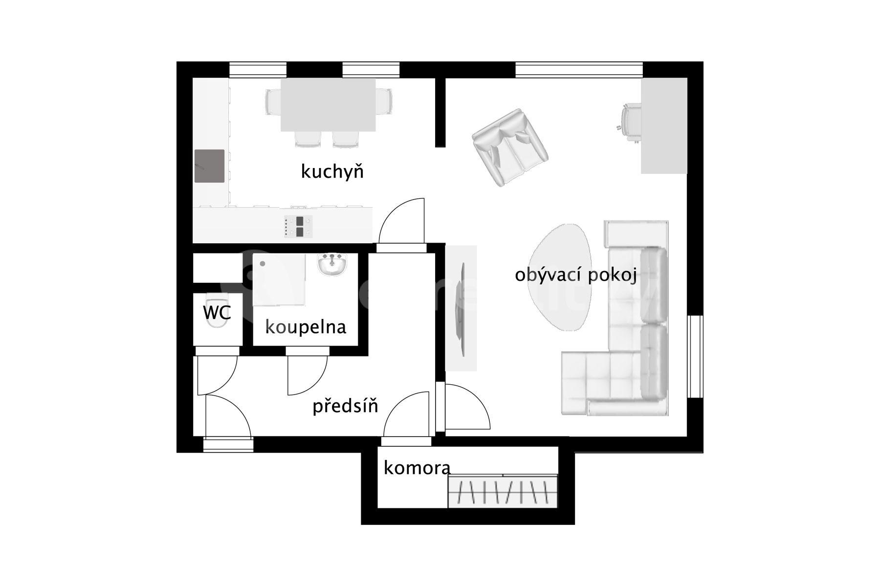 1 bedroom flat for sale, 50 m², U Školky, Nupaky, Středočeský Region