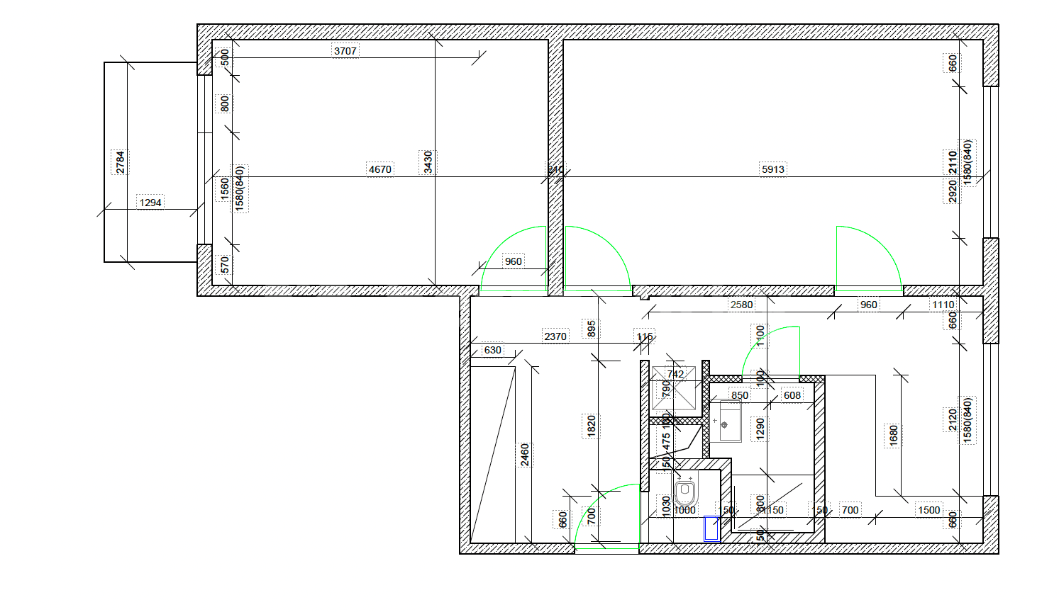 2 bedroom flat to rent, 65 m², Buchenwaldská, Karlovy Vary, Karlovarský Region