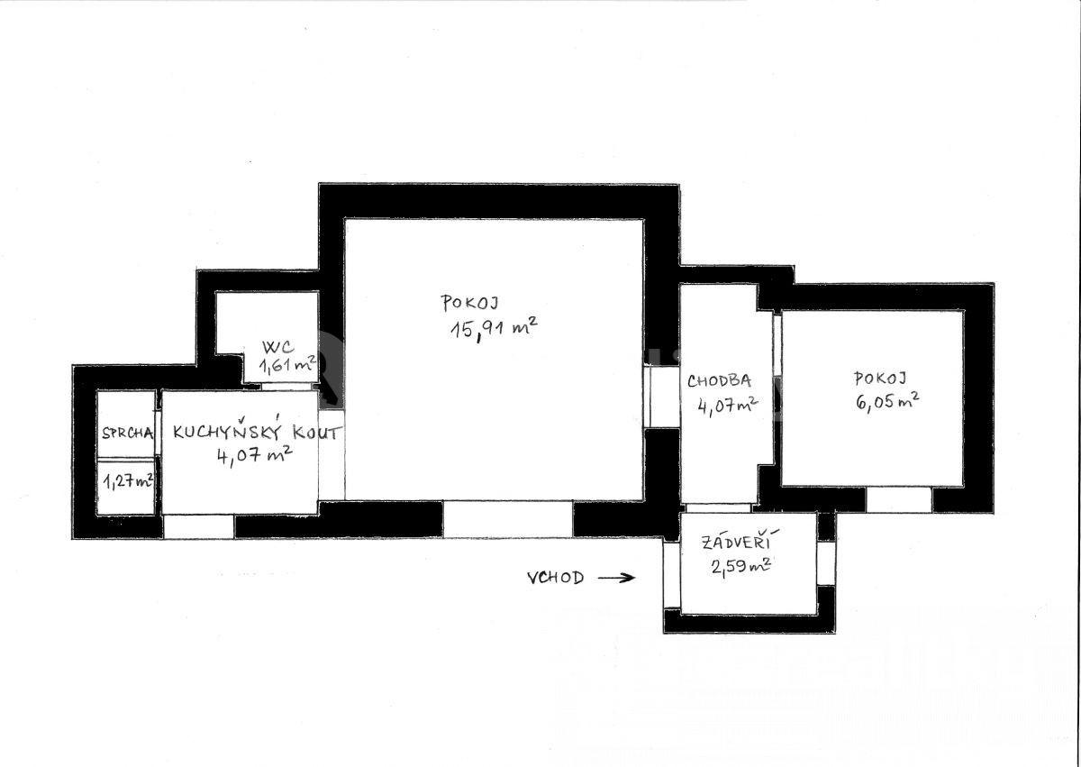 1 bedroom with open-plan kitchen flat to rent, 36 m², Záluží, Středočeský Region