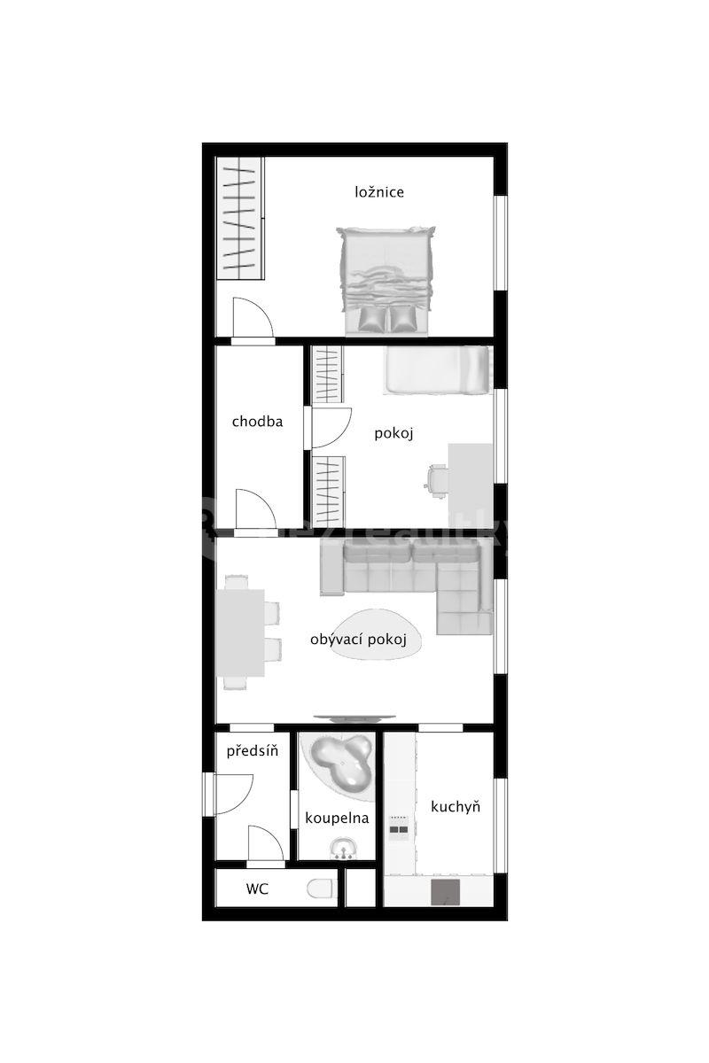 3 bedroom flat for sale, 74 m², Souběžná, Brno, Jihomoravský Region