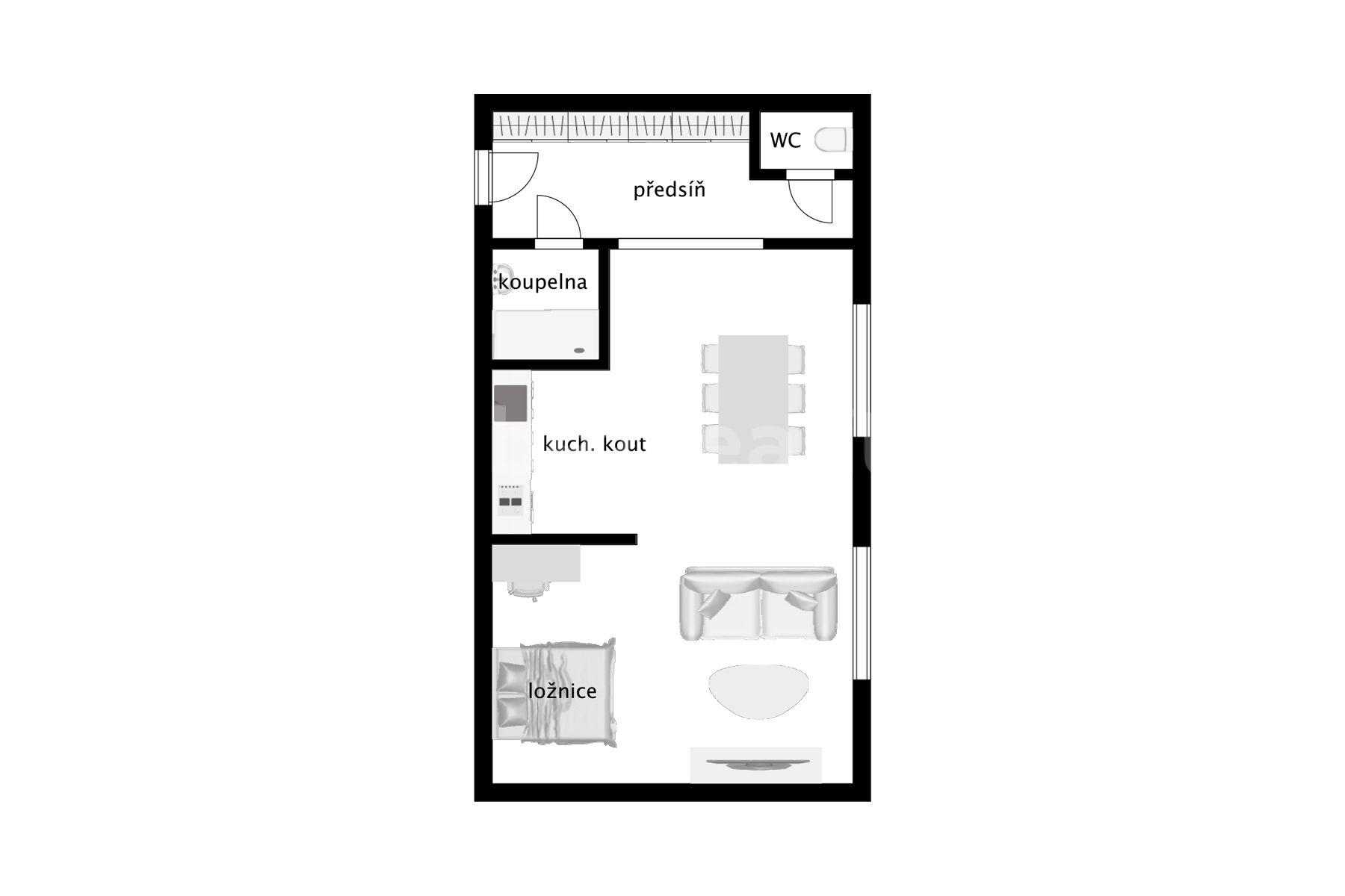 Studio flat for sale, 54 m², Neklanova, Prague, Prague