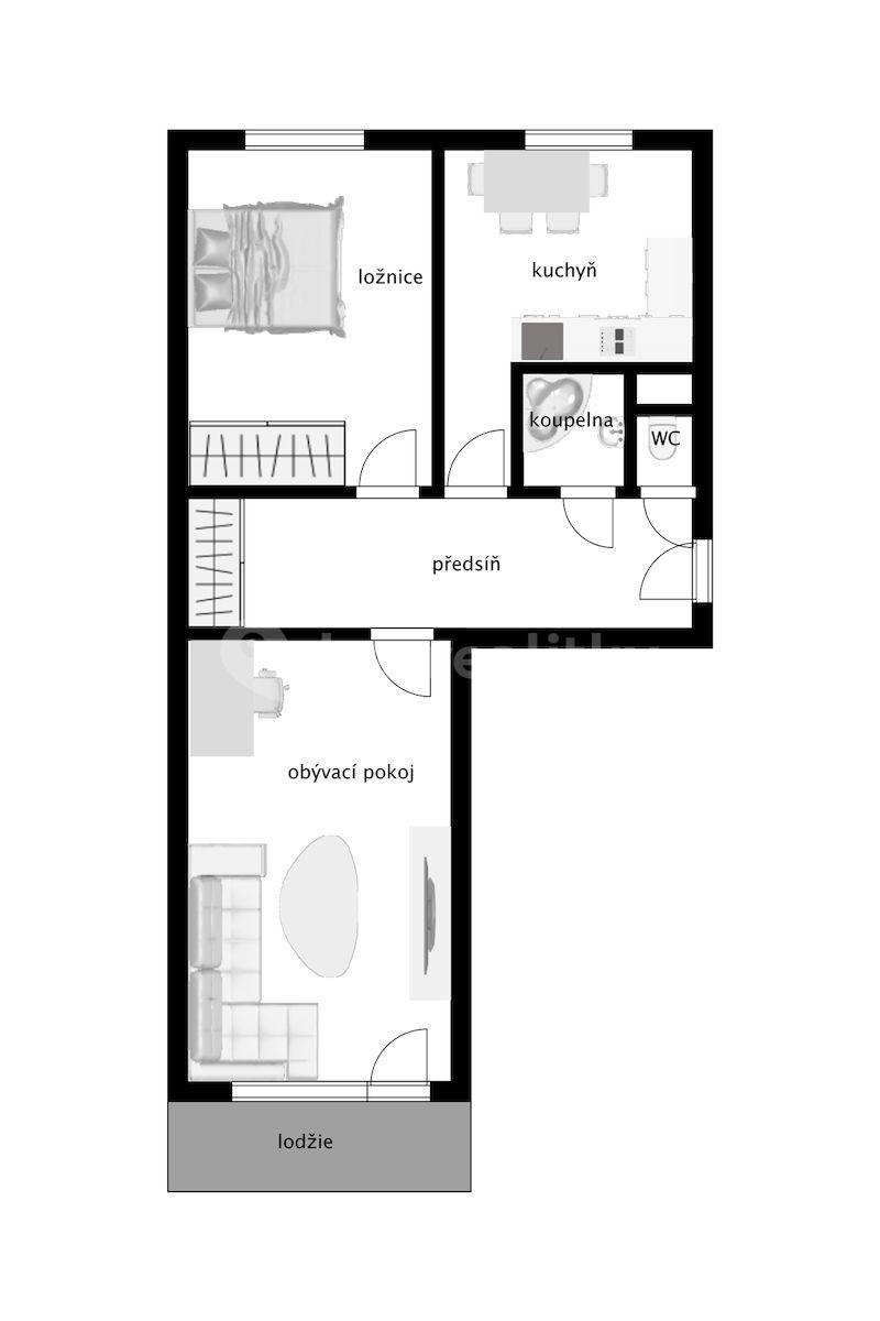 2 bedroom flat for sale, 64 m², Pražská, Benešov, Středočeský Region