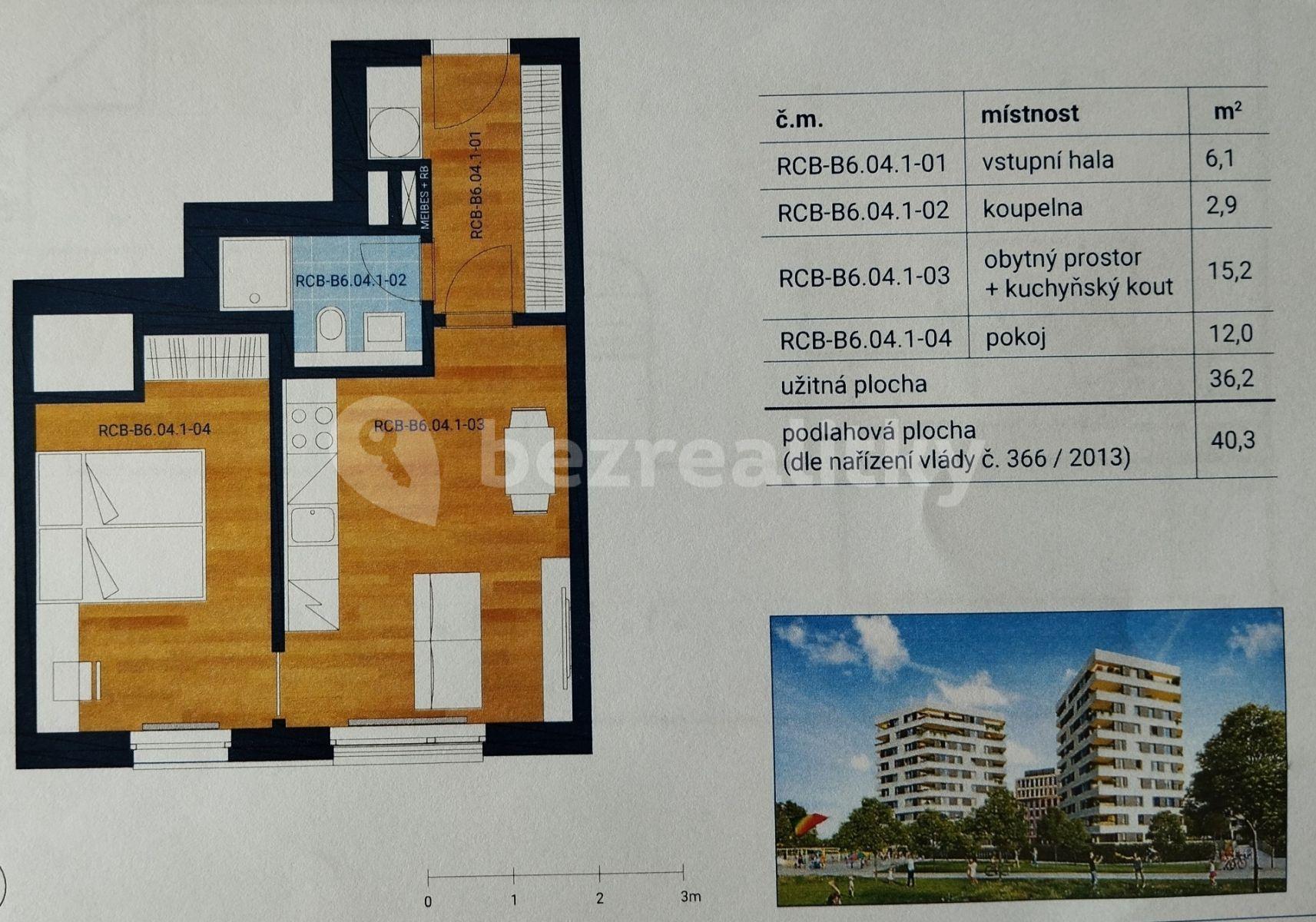 1 bedroom with open-plan kitchen flat to rent, 40 m², Růžodolská, Prague, Prague