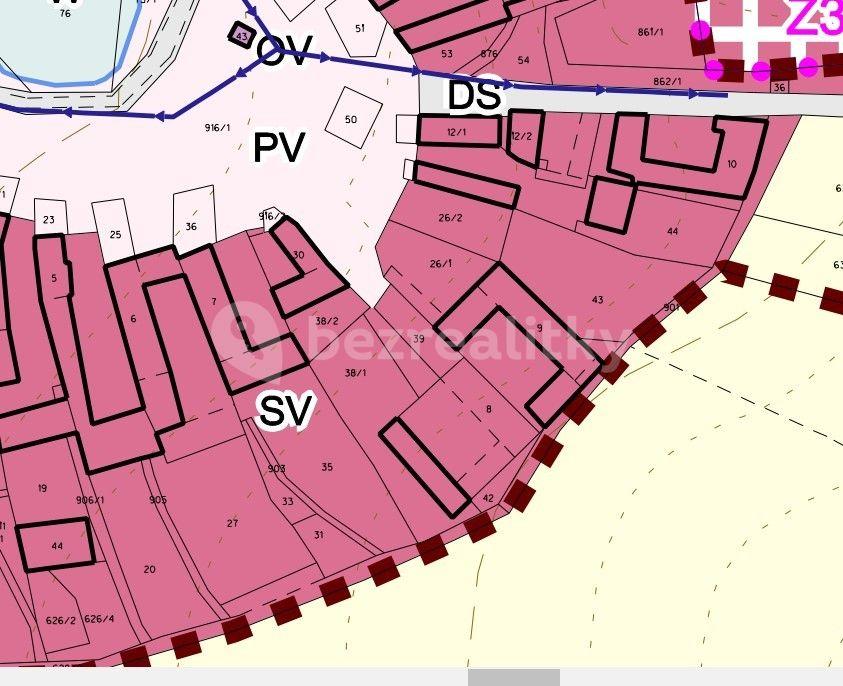 plot for sale, 800 m², Počátky, Vysočina Region